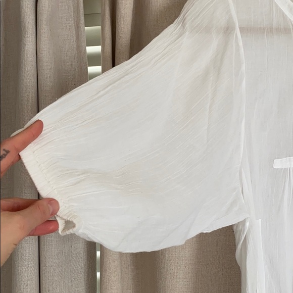Joie white boho gauze blouse M - Picture 4 of 8